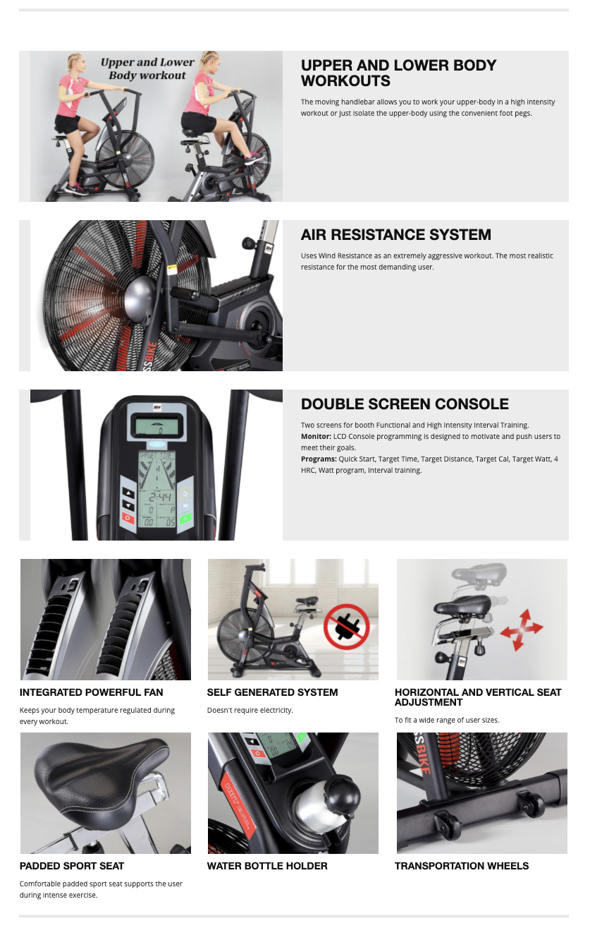 BH H889 HiiT Airbike